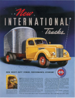 Image of Vintage New International Trucks Poster 24" x 36"